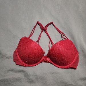 Victoria's Secret Strappy Red Lace Bra